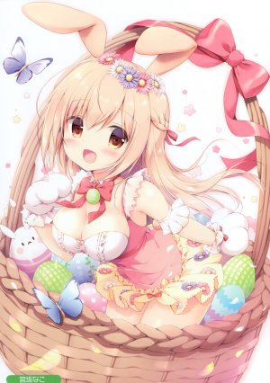 宫坂なこ,Melonbooks,兽耳,兔耳,cleavage