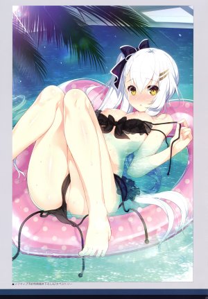 pero,朱雀院椿,CRYSTALiA,絆きらめく恋いろは,水着,露胸,nipples,panty_pull,泳装