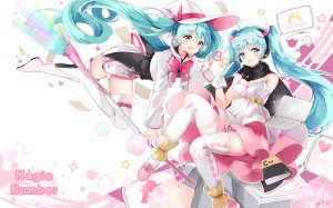 kyod+,初音ミク,VOCALOID,连衣裙,手套,长发,黑丝,双马尾