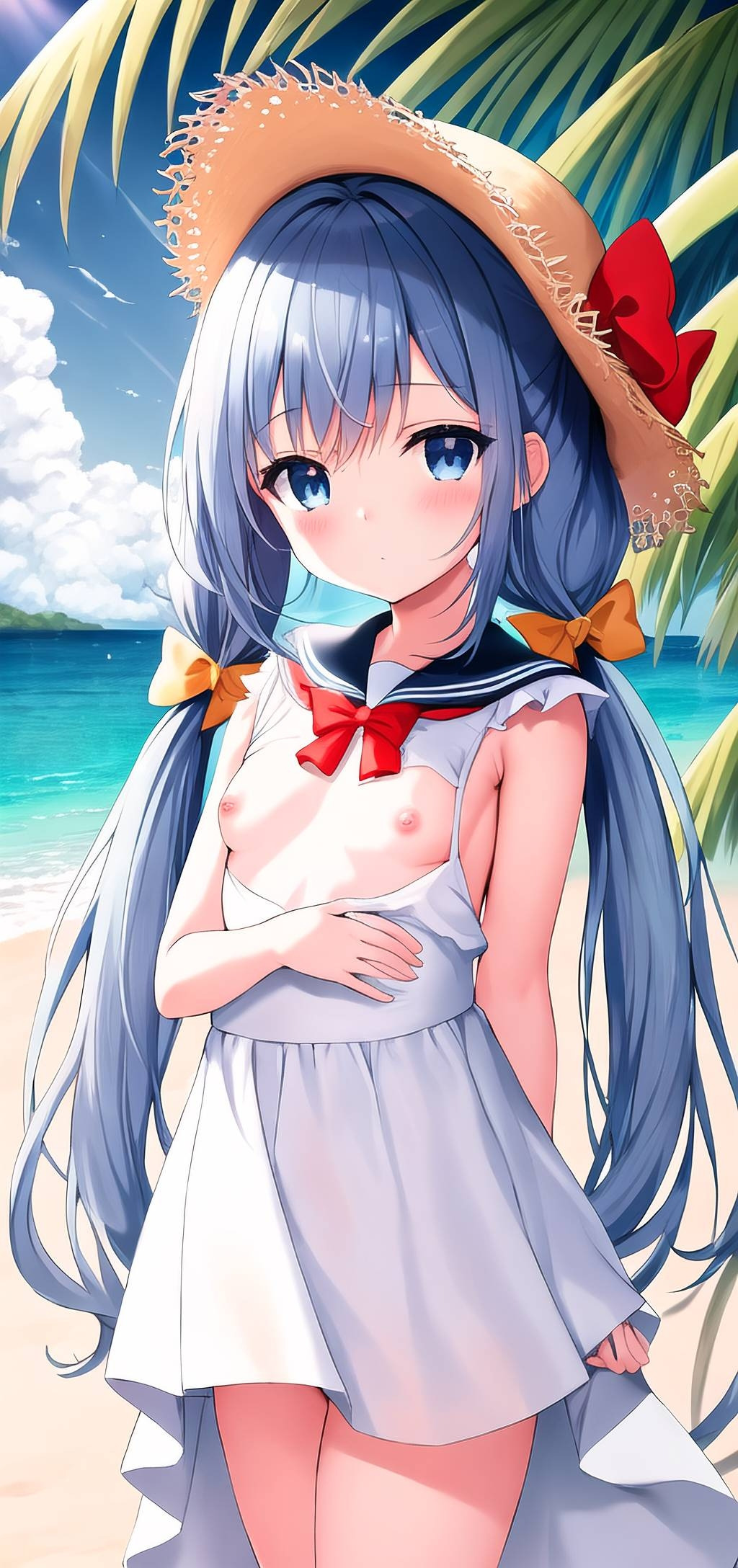 [柠檬水天使·菲洛] 泳装女儿！珑雫与诗莉的夏装校服 [P9]