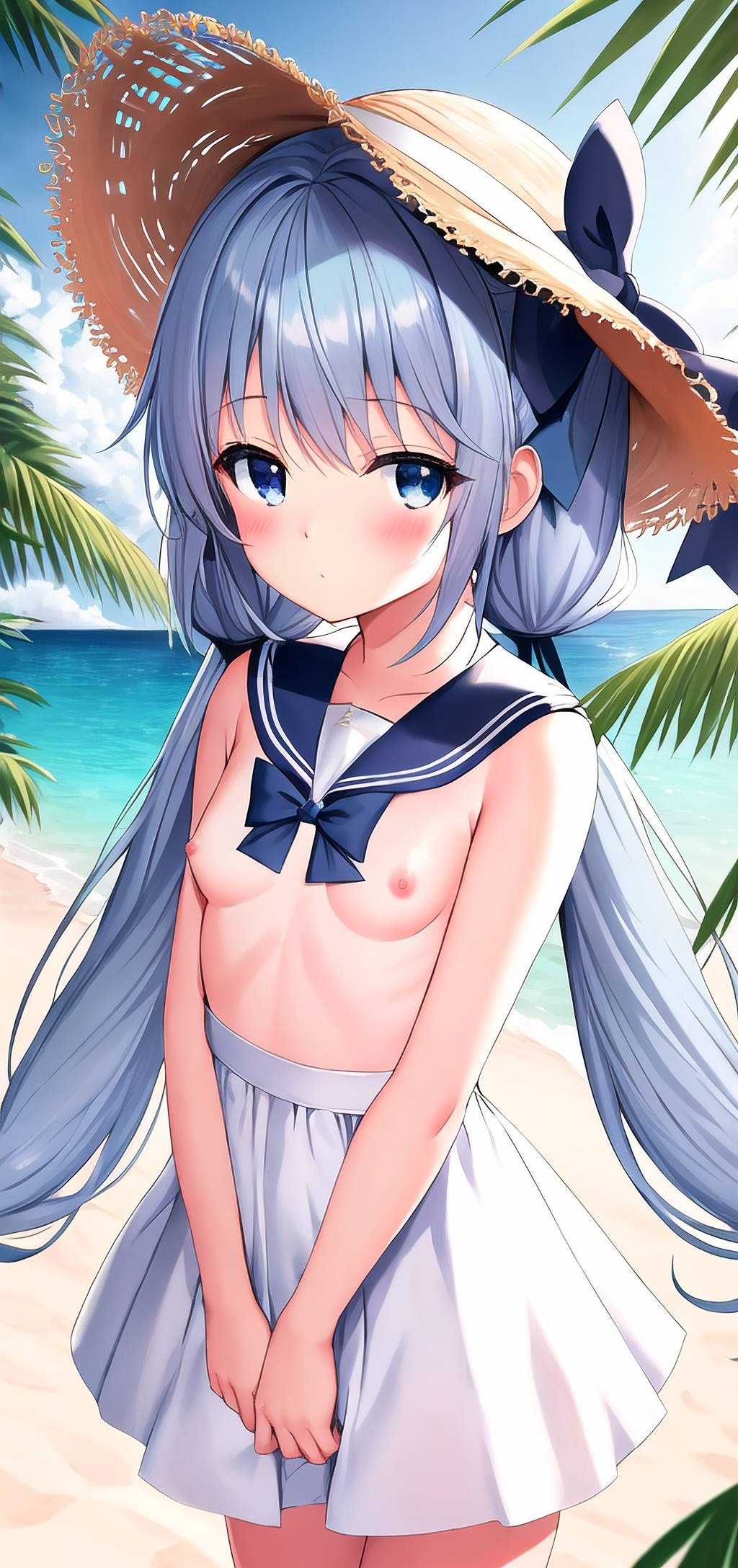 [柠檬水天使·菲洛] 泳装女儿！珑雫与诗莉的夏装校服 [P7]